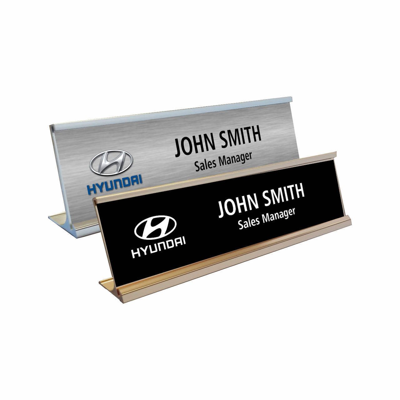 Hyundai Name Plates with Optional Holder