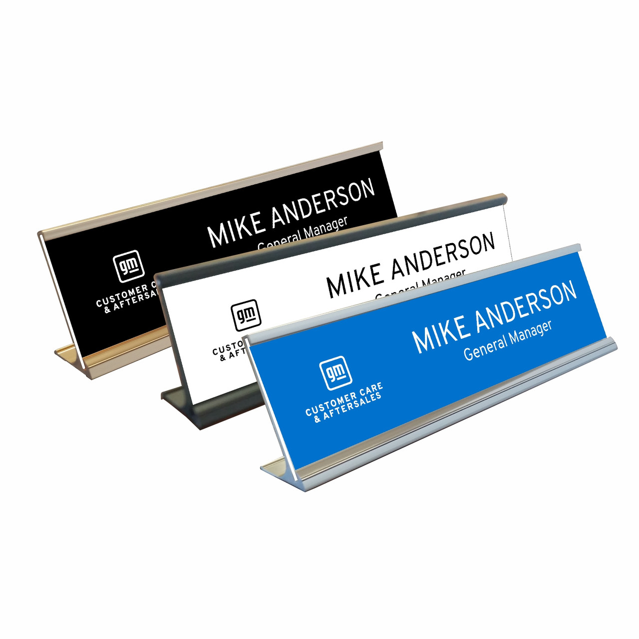 GM CCA Name Plates with Optional Holder