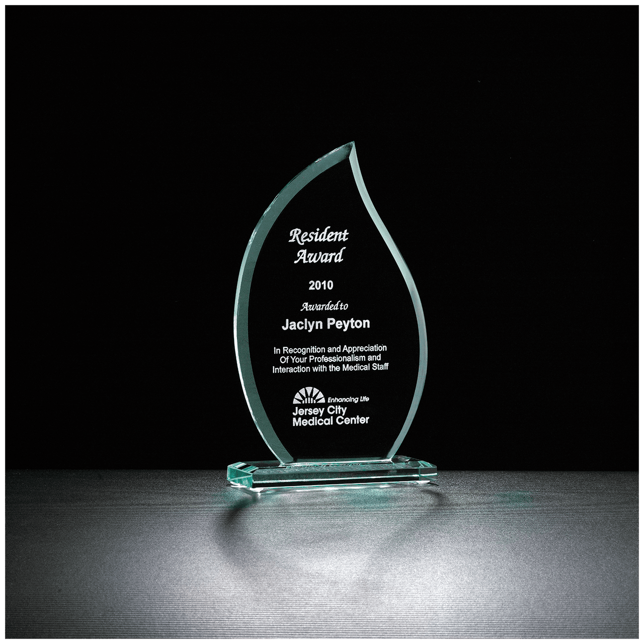 Flame Series Glass Award