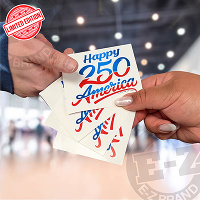 Happy 250 America Die Cut Decals