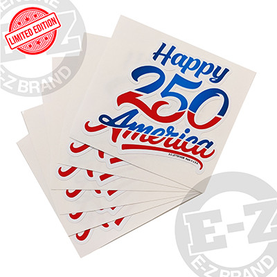 Happy 250 America Die Cut Decals