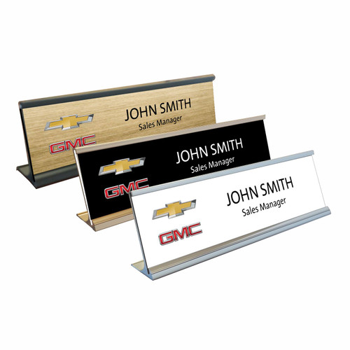 Chevrolet GMC Name Plates with Optional Holder