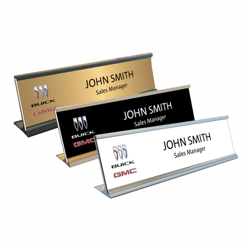 Buick GMC Name Plates with Optional Holder