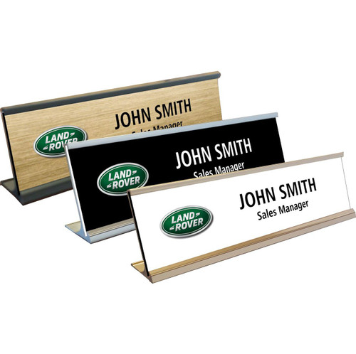 Land Rover Name Plates with Optional Holder