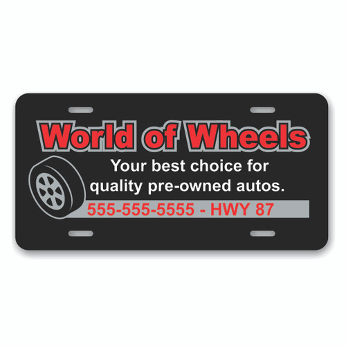 Spot Color License Plate Spot Color License Plate