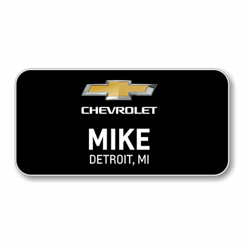 Chevrolet 2022 Black 3" x 1.5" Name Badge