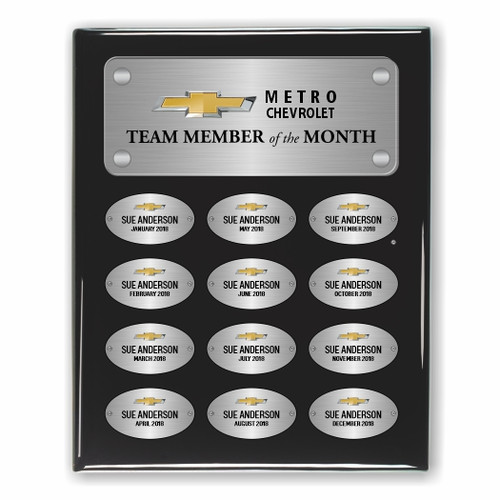 12 Month Employee Recognition Plaque
