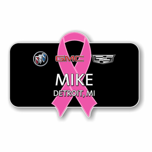 Buick GMC Cadillac 2022 Breast Cancer Awareness (Rectangular) Name Badge