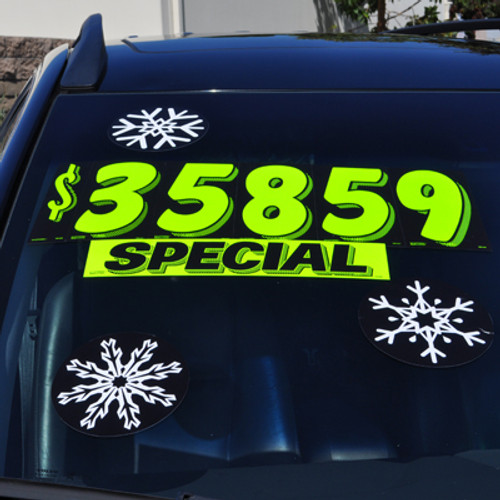 Holiday Decal - Snowflakes 12pk {EZ537-SNOWFLAKE}