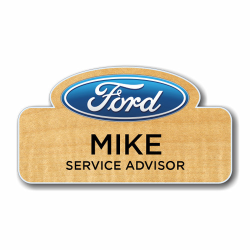 Ford CC Maple Name Badge
