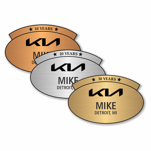 Courtesy Kia Years of Service Name Badge
