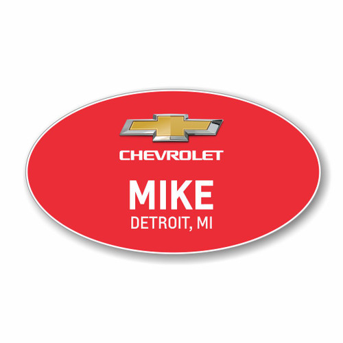 Chevrolet 2022 Red Oval Name Badge