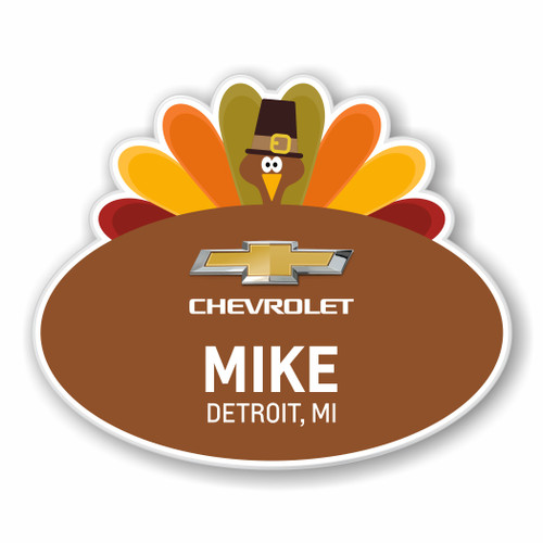 Thanksgiving Design 1 Name Badge