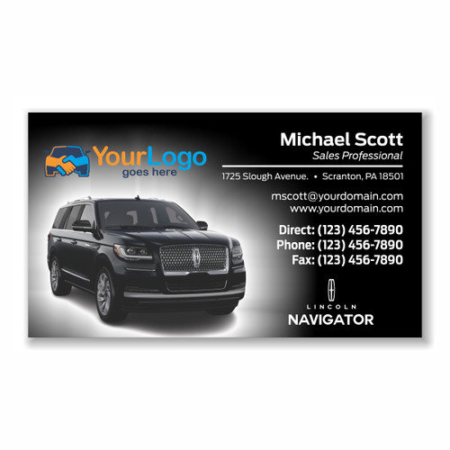 Lincoln Navigator Business Cards 02