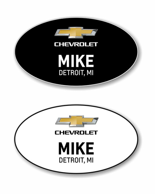 Chevrolet 2022 Name Badge Combo (1 Black & 1 White)