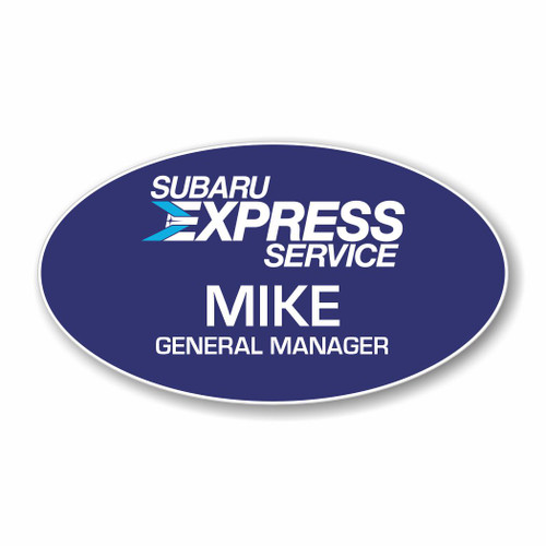 Subaru Express Service Blue Oval Name Badge