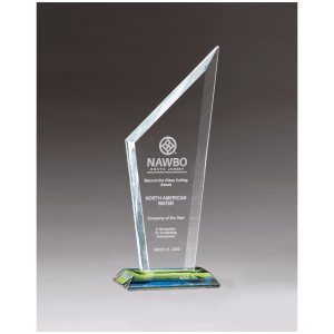 Thick Zenith Series Clear Glass with Prism-Effect Base