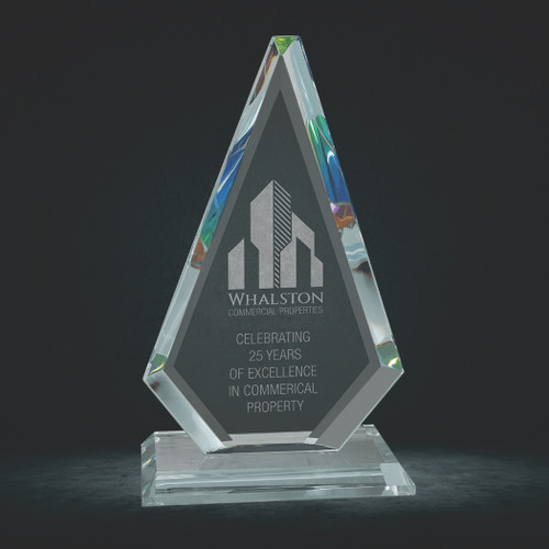 Diamond Series Jade Glass with Prism-Effect Top