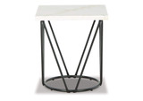 Vancent Square End Table in Black/White