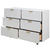 MSF26461 6 Drawer Dresser in White Textured