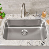 23" Undermount Kitchen Single Sink in Stainless Steel