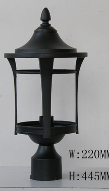 A188-8 Outdoor Post Light in Black