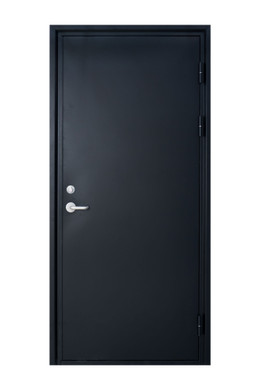 11B LH 36"x80" Steel Security Door in Black