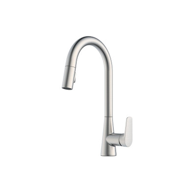 Ixa Jiva Kitchen Pull-Down Faucet in Stainless Steel