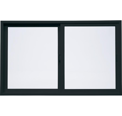 60"x 36" UPVC Sliding Window in Black