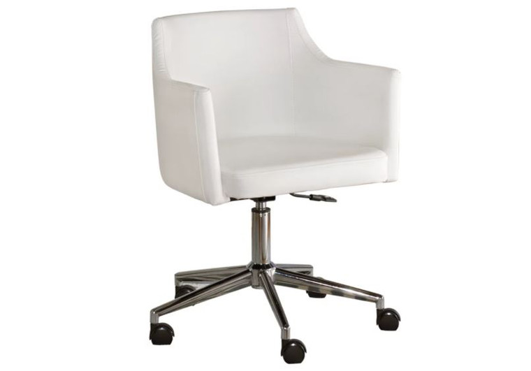Baraga Home Office Chair in White
