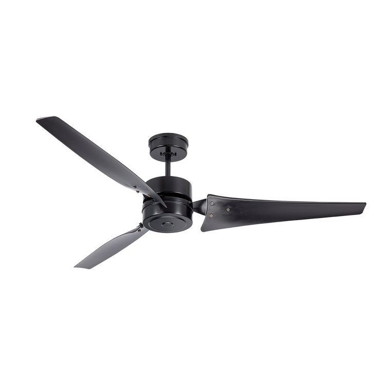 Industrial 60" Ceiling Fan in Barbeque Black
