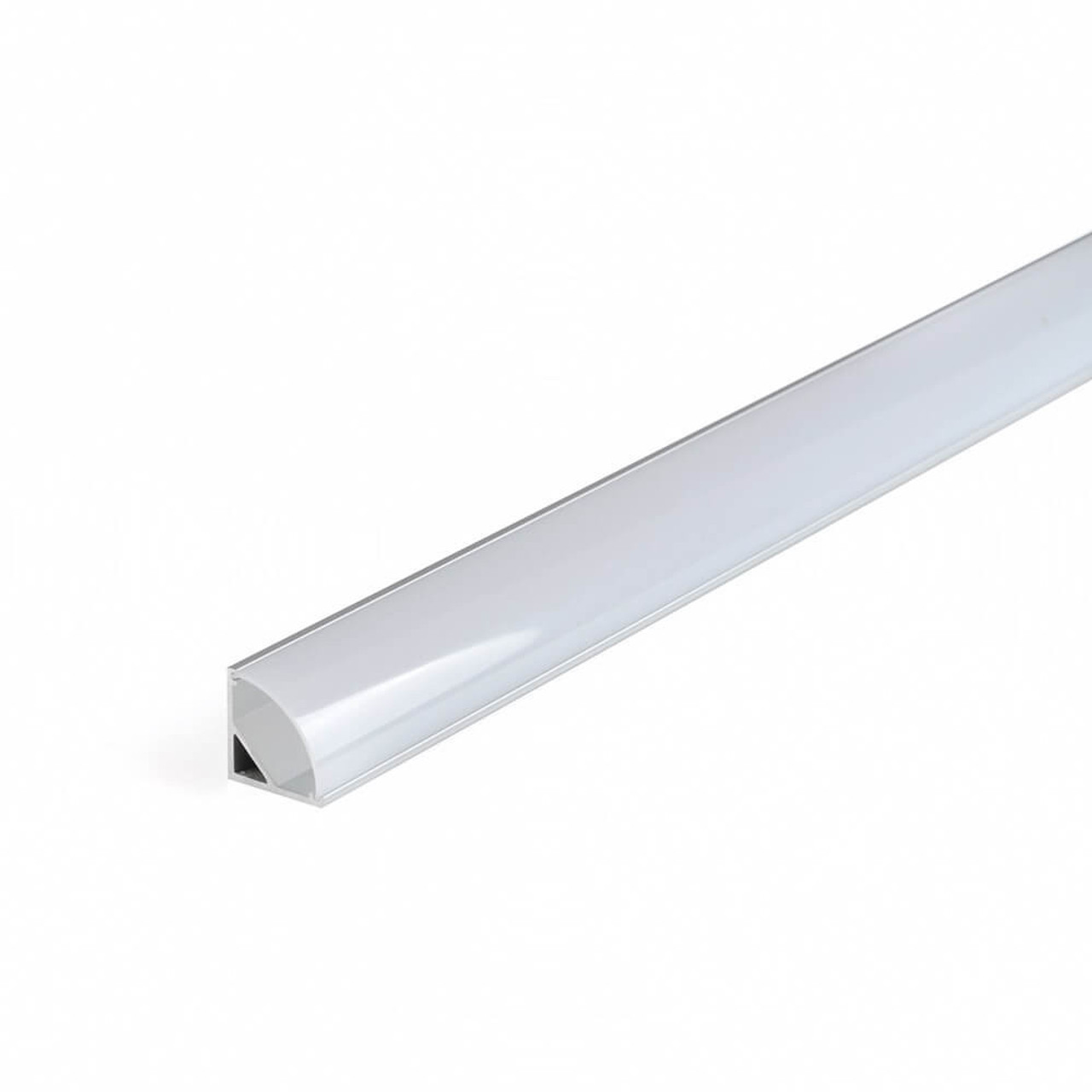 Profilo angolare in PVC per strisce LED white-milky 22x12 mm