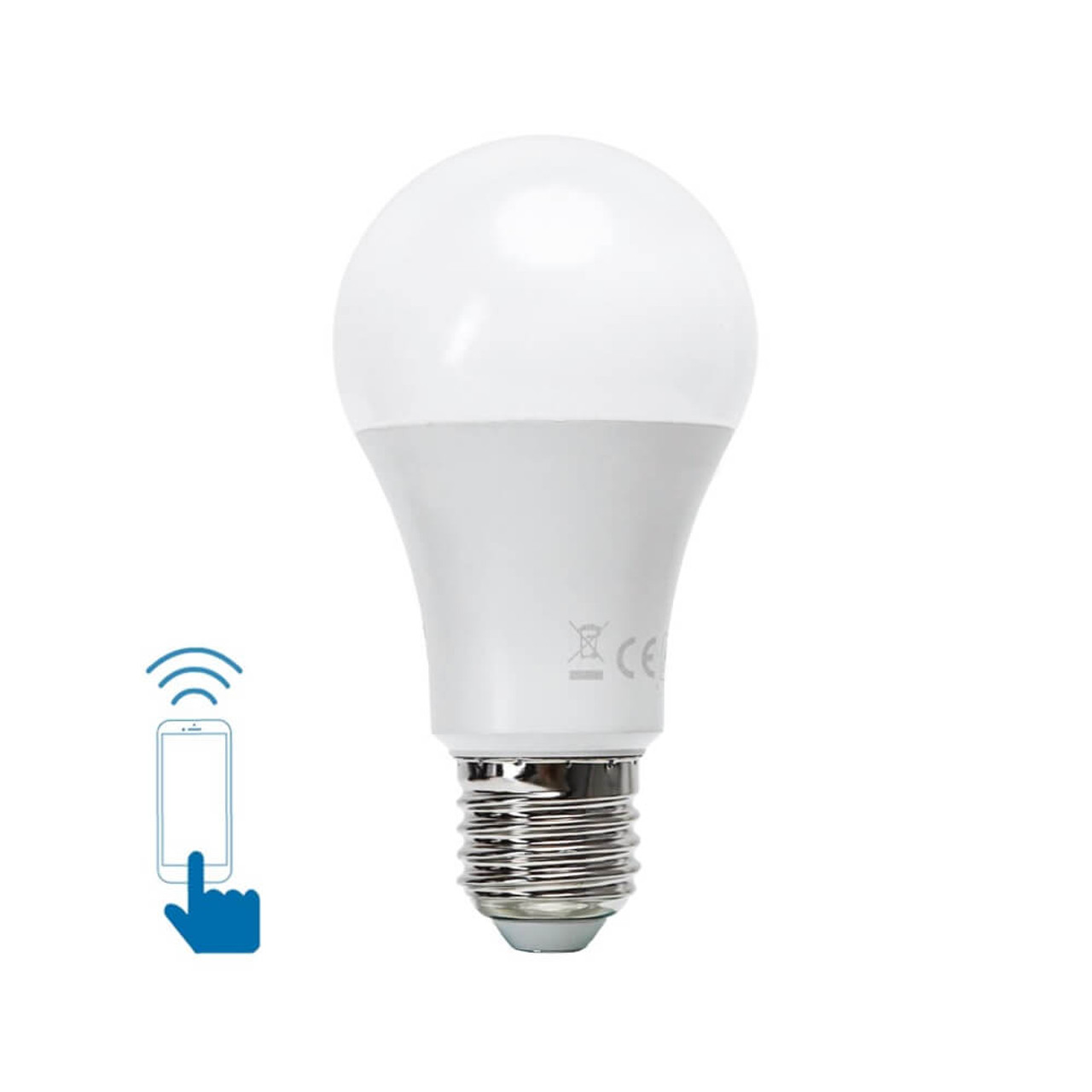 Lampadina smart LED, goccia, opaco, luce cct e rgb, 60W=800LM