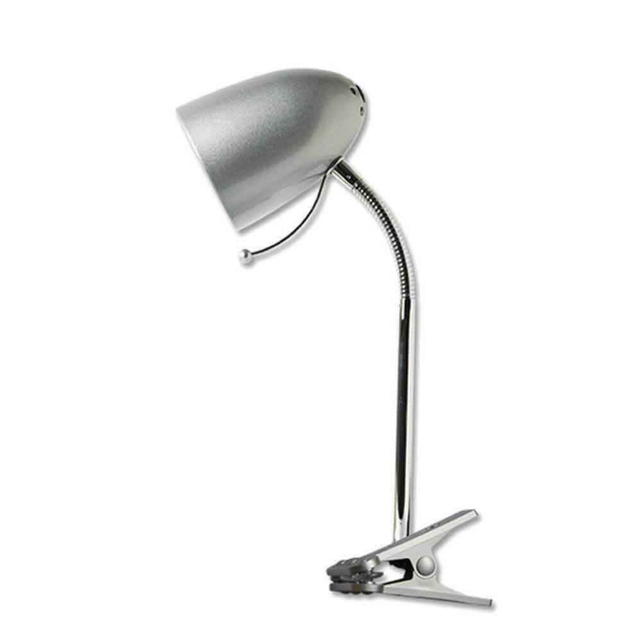 Lampada con pinza argento disponibile in vari colori