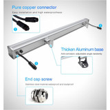 Proiettore da parete led 24W 24V 1M IP67 RGB+CCT