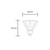 Lampadina led MR16 attacco GU5.3 da 4W - dimensioni