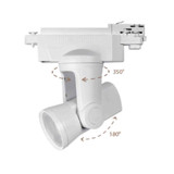 Faretto led da binario 25W CCT Motorizzato 2 piste