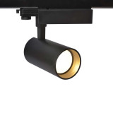 Faretto binario trifase nero 20W 36°