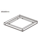 Telaio per pannelli led 600 x 600 bianco