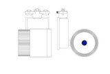 Faretto led binario monofase 23 Watt slim