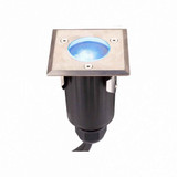 Faro calpestabile RGB quadro 9W