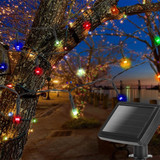 Catena luminosa mini led multicolor a luce solare