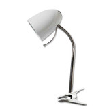 Lampada con pinza bianca