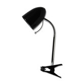 Lampada con pinza nera