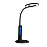 Lampada da tavolo a led 7W nera con display