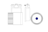 Proiettore led slim da binario 3 piste 33W