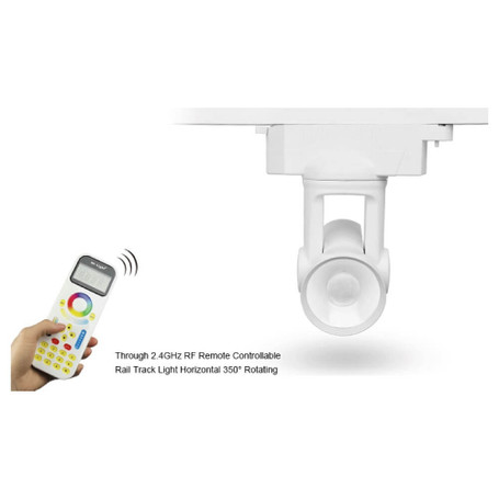 Faretto led da binario 25W CCT Motorizzato 2 piste