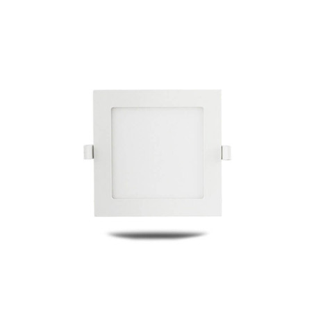 Faretto led quadro da incasso slim con finitura bianca da 6 Watt