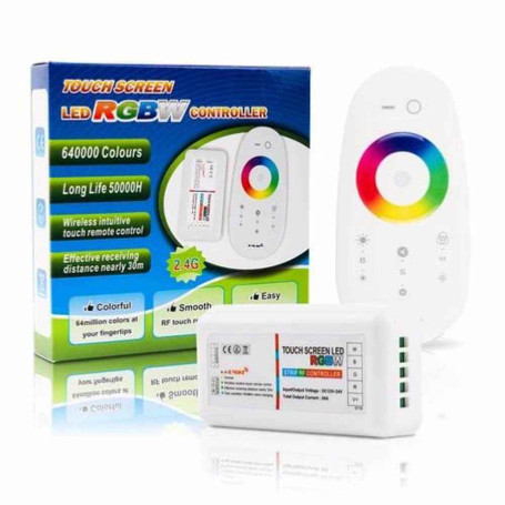 Kit Controller Full Touch RGB+W 18A Wifi