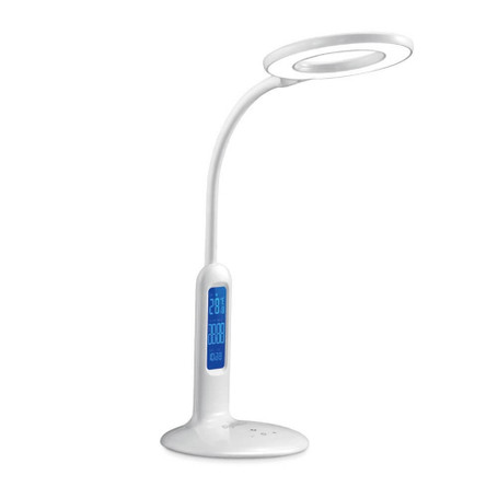 Lampada da tavolo a led 7W bianca con display